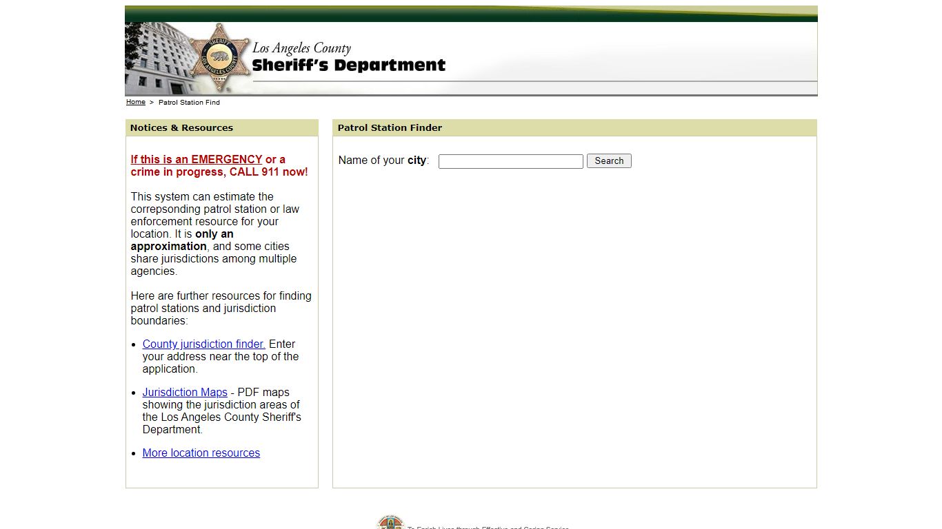 LASD - Find a Patrol Station - la-sheriff.org